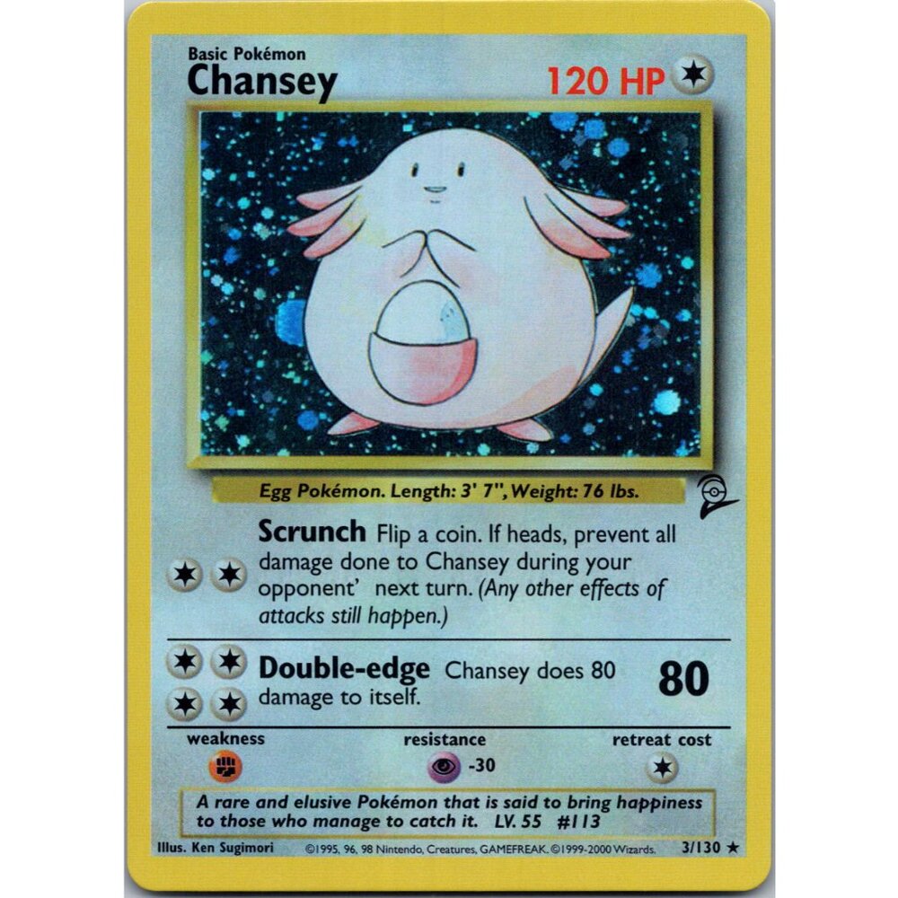 Chansey Base Set 2 "Reprinted"